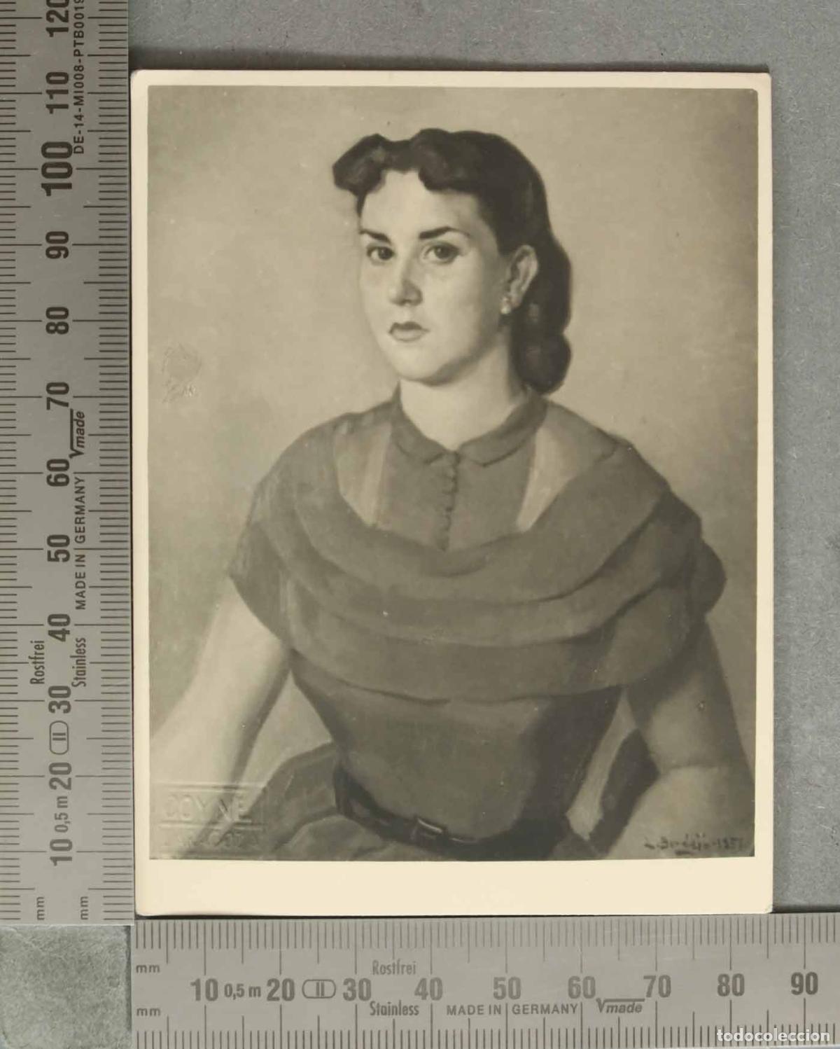 Fotograf&iacute;a antigua: FOTOGRAFIA. RETRATO CUADRO MUJER.