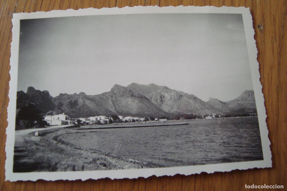 Fotograf&iacute;a antigua: ANTIGUA FOTOGRAFIA VISTA DE POLLENSA MALLORCA 1950.
