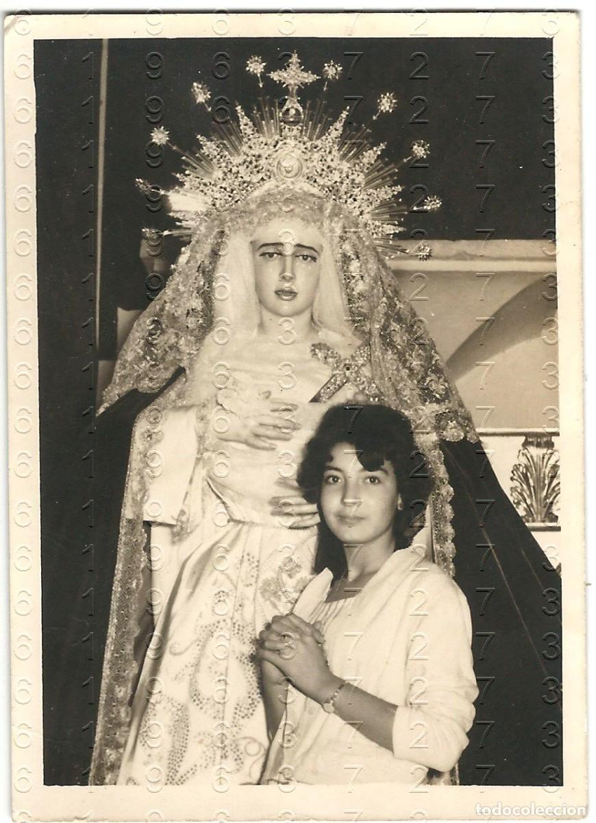 Fotograf&iacute;a antigua: SEVILLA VIRGEN DE LA ESTRELLA FOTOGRAFIA UNICA 10X7 M33