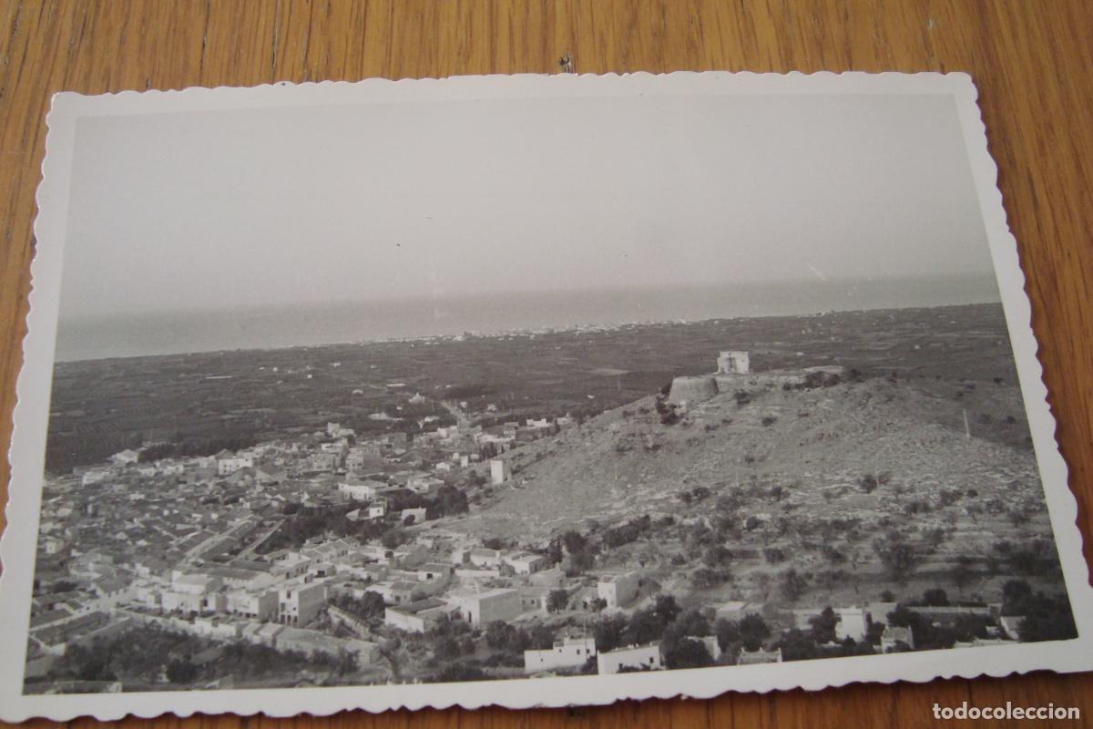 Fotograf&iacute;a antigua: ANTIGUA FOTOGRAFIA VISTA PUEBLO LA OLIVA VALENCIA 1956.