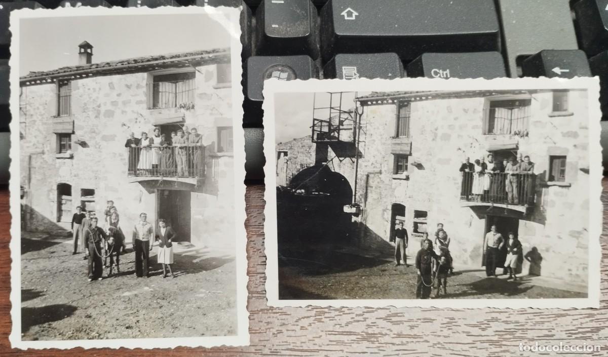 Fotograf&iacute;a antigua: DOS FOTOS SANT CRISTOFOL DE CASTELLBELL (BARCELONA) CAN BRUNET NOVIEMBRE 1940