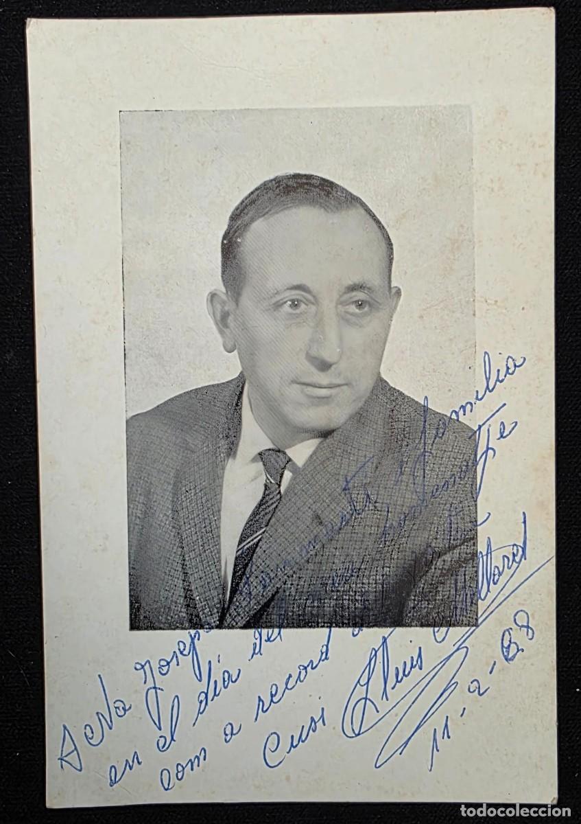 Fotograf&iacute;a antigua: P.1079 Fotograf&iacute;a Antigua Firmada y Dedicada &ndash; Retrato Masculino con Aut&oacute;grafo Original &ndash; A&ntilde;os 1950