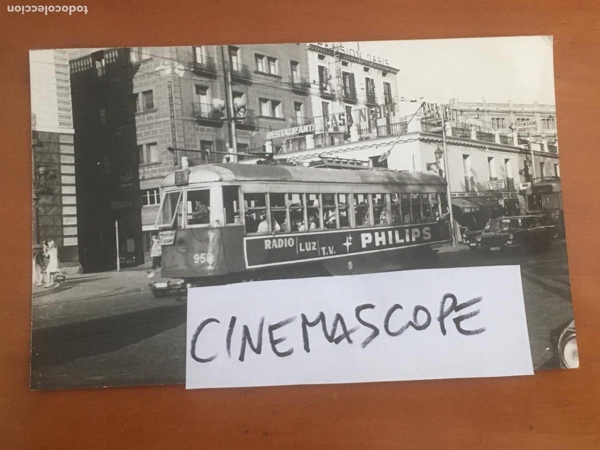 Fotograf&iacute;a antigua: tranvia 57 barcelona pla de palau foto original antigua a&ntilde;o 1967