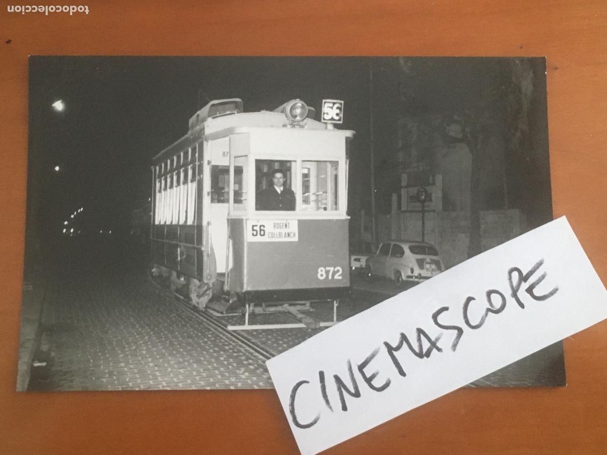 Fotograf&iacute;a antigua: tranvia 56 barcelona foto original antigua a&ntilde;o 1969