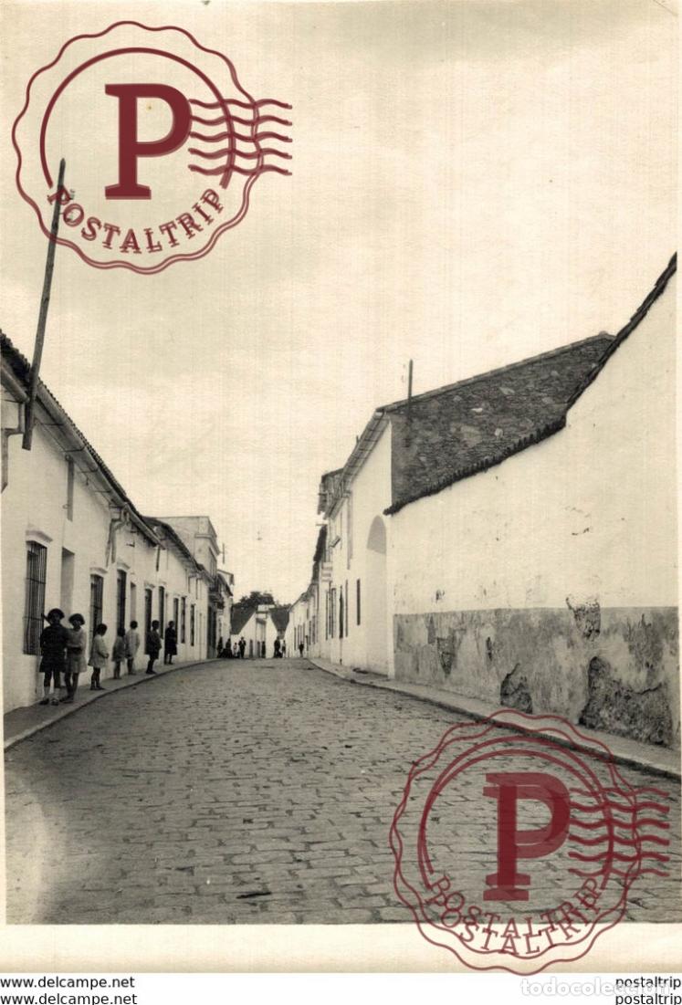 Antique Photography: EXTREMADURA BADAJOZ ESPA&Ntilde;A. FREGENAL DE LA SIERRA. CALLE VASCO DIAZ ZANCO - 17X12CM