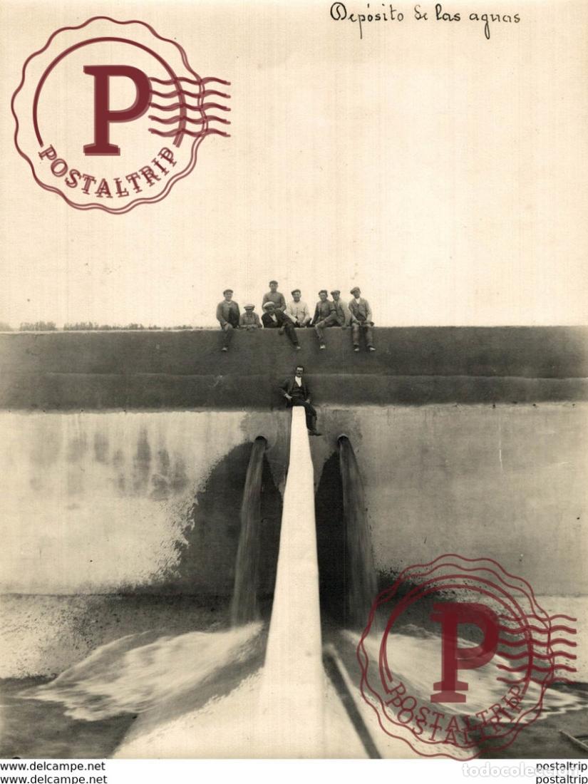 Fotograf&iacute;a antigua: EXTREMADURA BADAJOZ ESPA&Ntilde;A. FERIA. DEPOSITO DE LAS AGUAS - 23X17CM