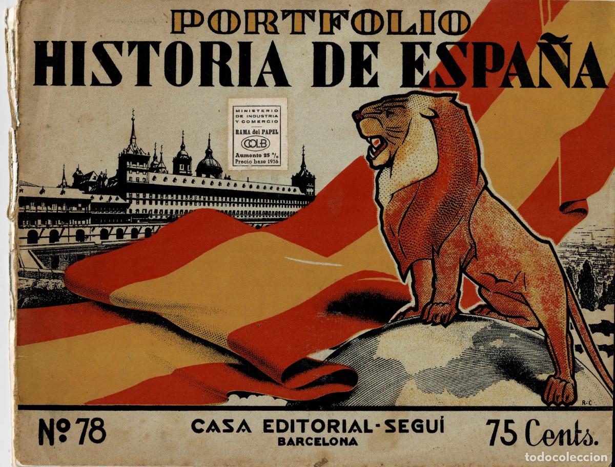 Fotograf&iacute;a antigua: PORTAFOLIO CON DIBUJOS DE LA HISTORIA DE ESPA&Ntilde;A N&ordm; 78. P-PORTF-302