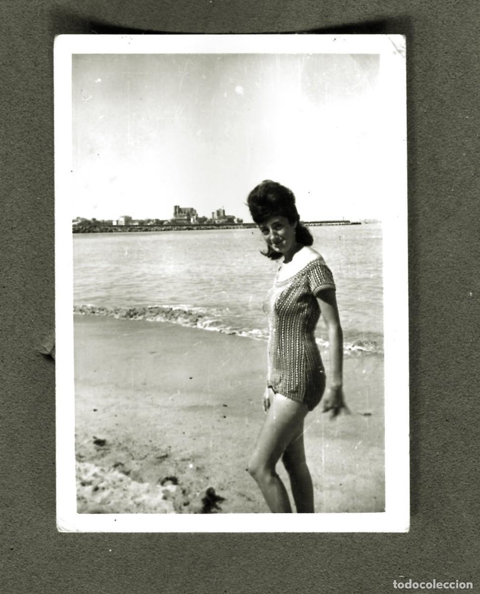 Photographie ancienne: FOTOGRAFIA MUJER CON BA&Ntilde;ADOR