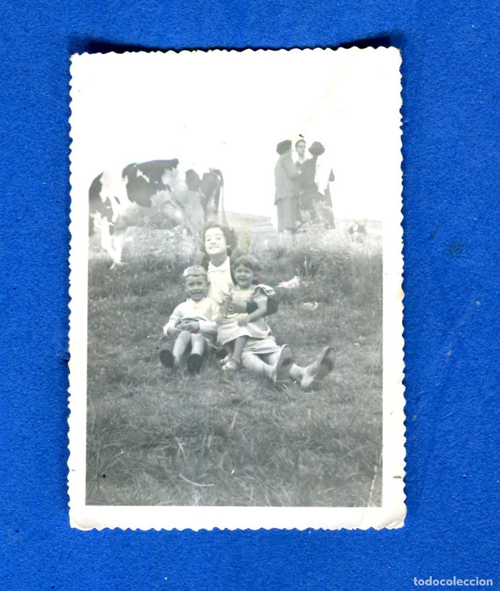 Photographie ancienne: ANTIGUA FOTOGRAFIA ROMANTICA CON VACA