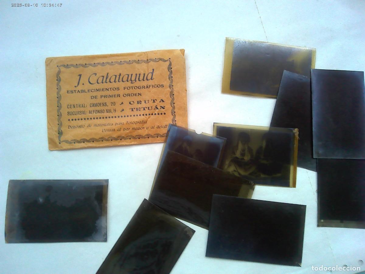 Fotograf&iacute;a antigua: SOBRE DE NEGATIVOS DE J. CALATAYUD, CEUTA - TETUAN, CON 10 NEGATIVOS: MOROS, MANTON MANILA. A&Ntilde;OS 20