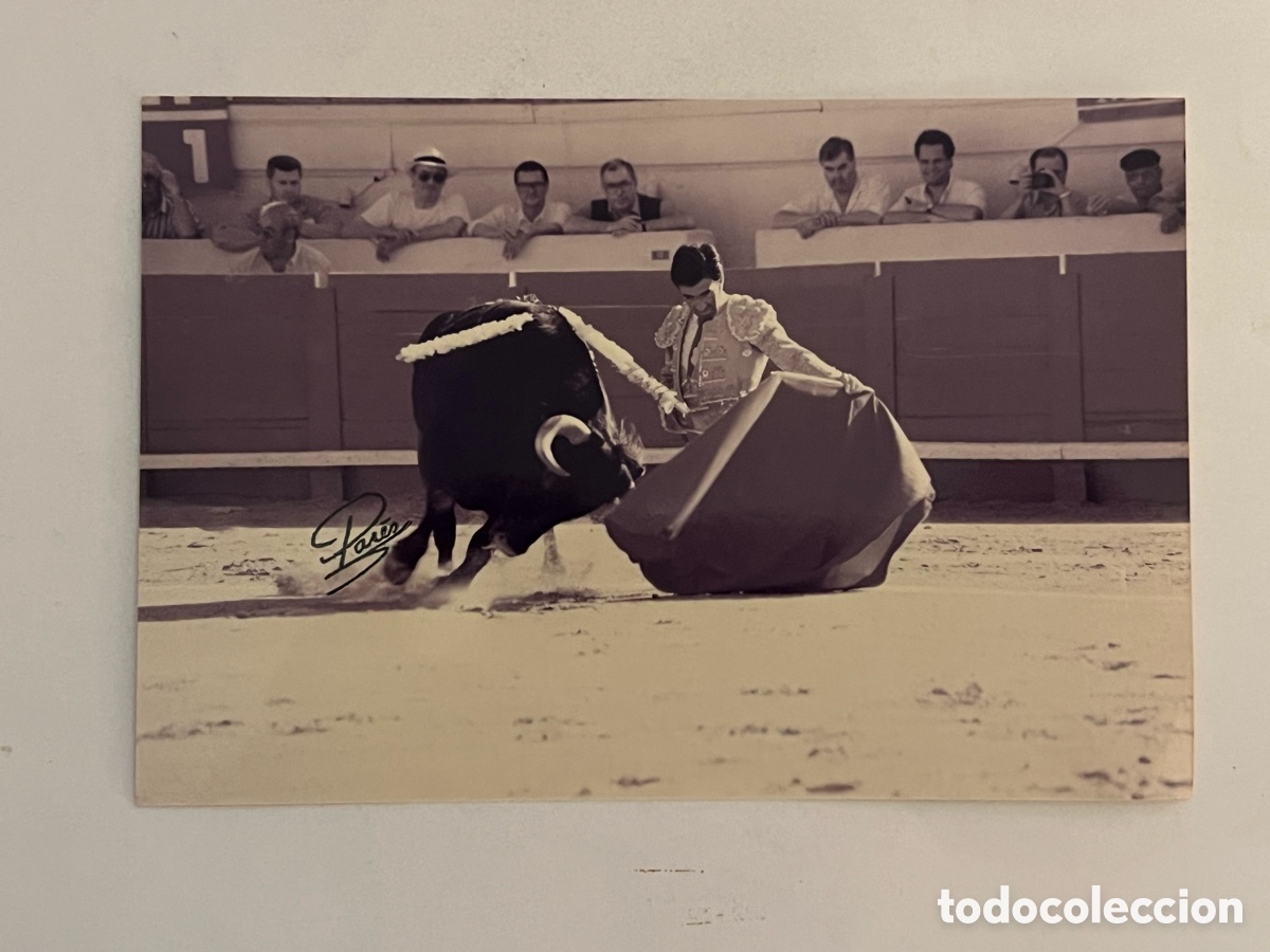 Antique Photography: TAUROMAQUIA. Torero, Juan Mora. ARENES DE BEZIERS. Fotograf&iacute;a Pares, Francia (10 x 15)