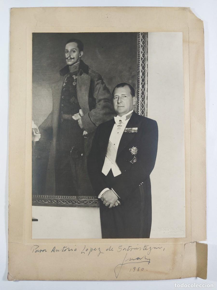 Fotograf&iacute;a antigua: Juan de Borb&oacute;n. Fotograf&iacute;a con dedicatoria aut&oacute;grafa - Estudio K&acirc;ulak