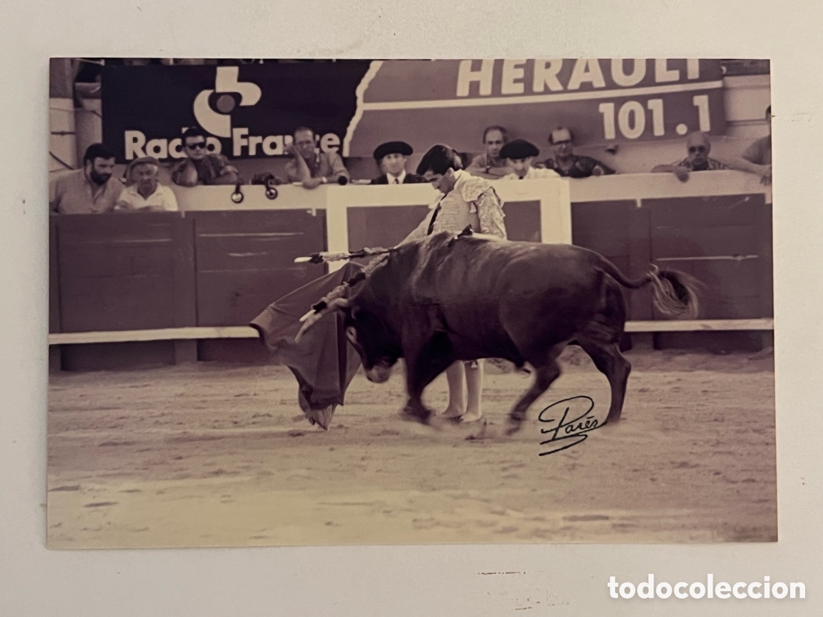 Alte Fotografie: TAUROMAQUIA. Torero, Juan Mora, ARENES DE BEZIERS. Fotograf&iacute;a Pares, Francia (10 x 15)