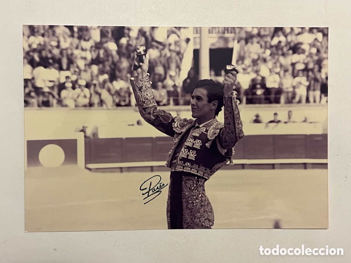 Fotograf&iacute;a antigua: TAUROMAQUIA. Torero, Joselito, una buena faena. ARENES DE BEZIERS. Fotograf&iacute;a Pares, Francia