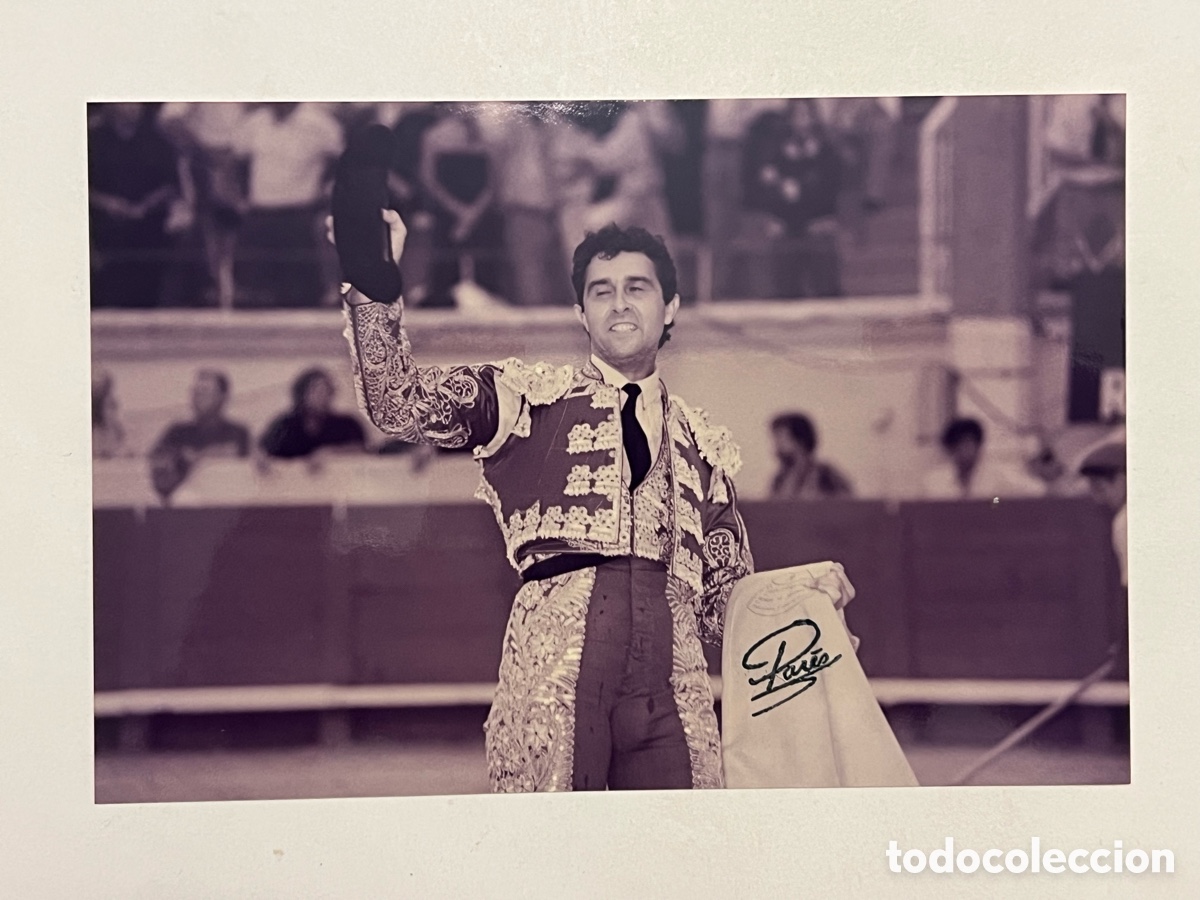 Fotografia antiga: TAUROMAQUIA. Torero, Tomas Campuzano. ARENES DE BEZIERS. Fotograf&iacute;a Pares, Francia (10 x 15)