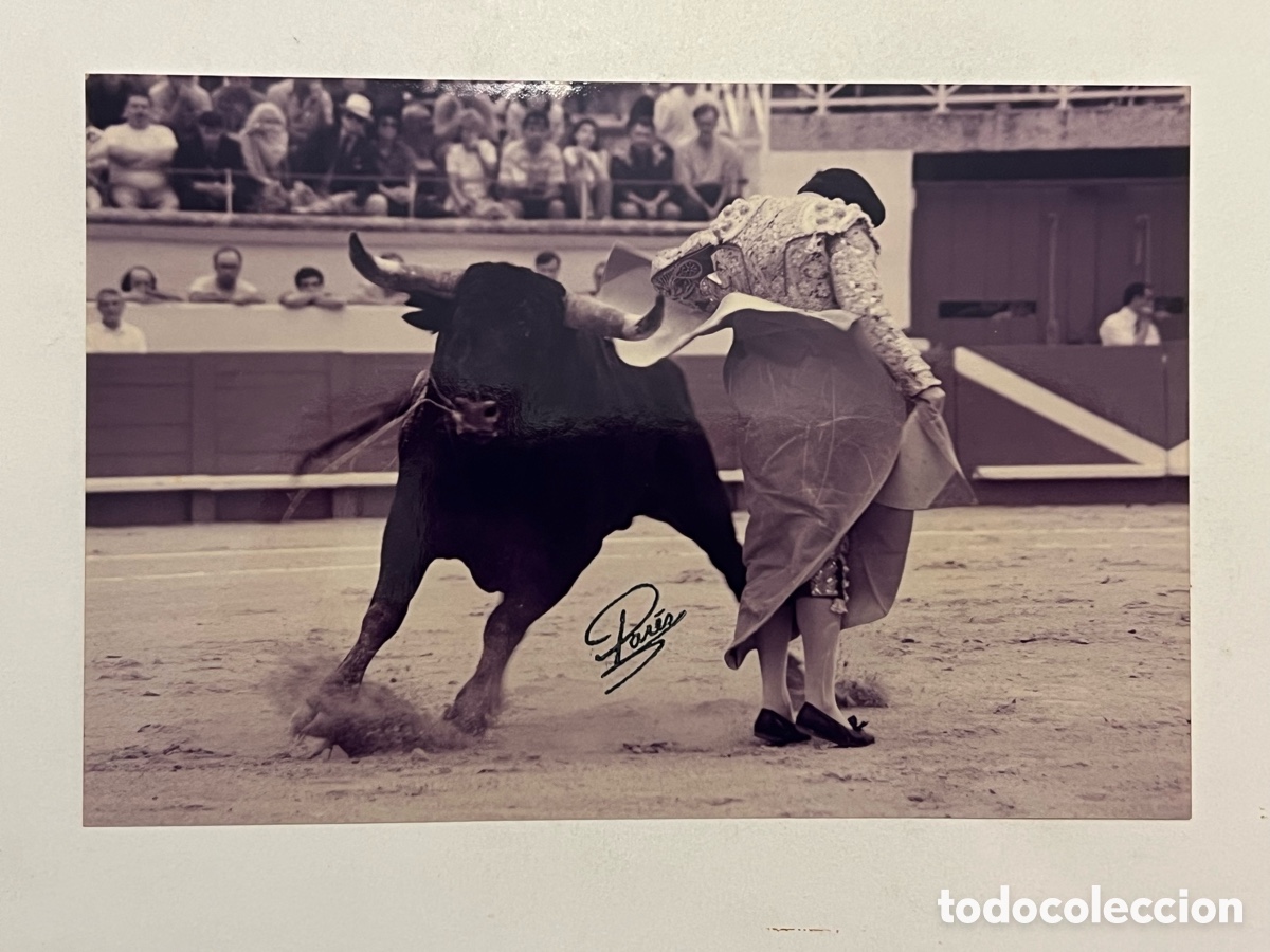 Alte Fotografie: TAUROMAQUIA. Torero, Tomas Campuzano. ARENES DE BEZIERS. Fotograf&iacute;a Pares, Francia (10 x 15)