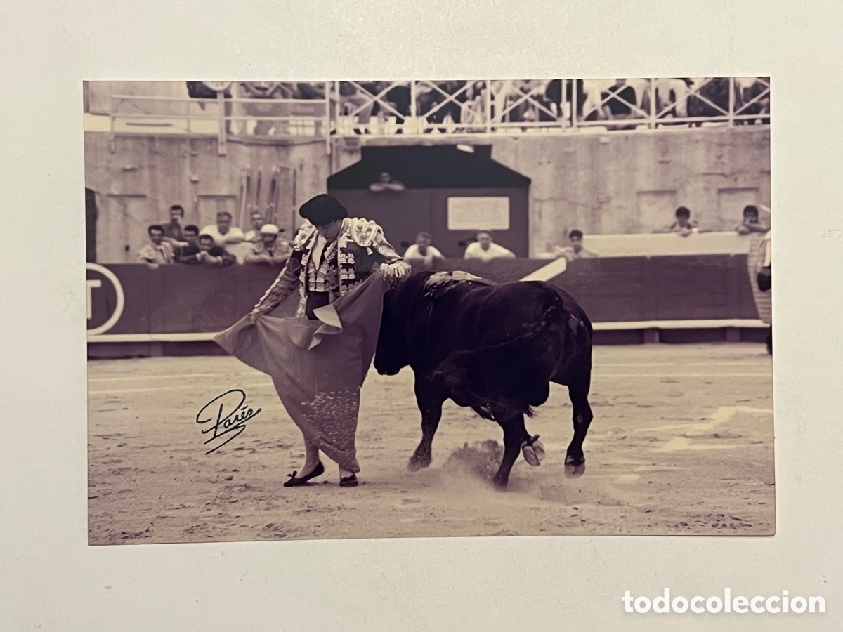 Antique Photography: TAUROMAQUIA. Torero, Jose A. Campuzano. ARENES DE BEZIERS. Fotograf&iacute;a Pares, Francia (10 x 15)