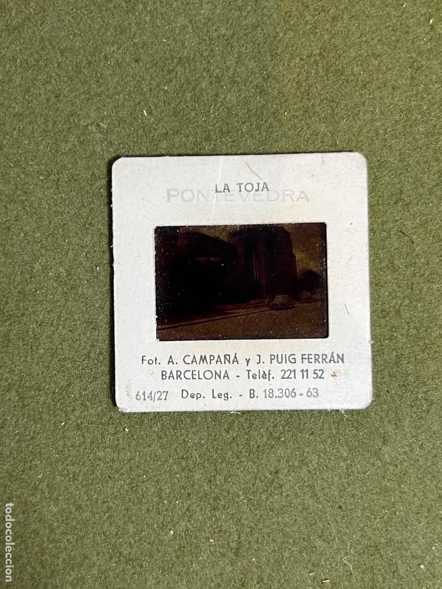 Alte Fotografie: Diapositiva tur&iacute;stica Pontevedra 1963 &ndash; Ruinas de Santo Domingo &ndash; Antoni Campa&ntilde;&agrave; y Joan Puig Ferr&aacute;n