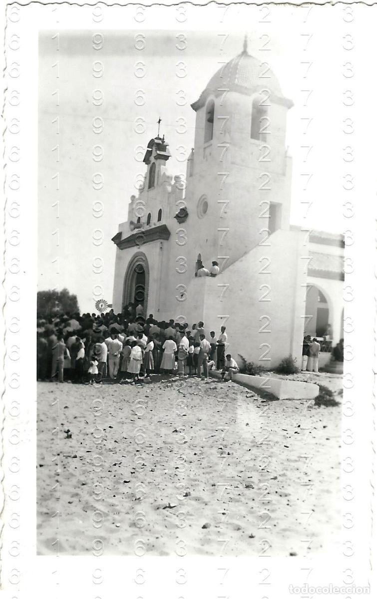 Fotograf&iacute;a antigua: PUNTA UMBRIA HUELVA FOTOGRAFIA UNICA MUY ANTIGUA 12X7 M37