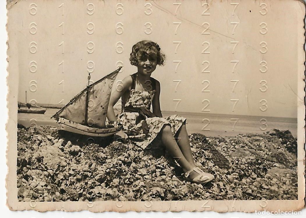 Photographie ancienne: CHIPIONA 1937 CADIZ FOTOGRAFIA UNICA 8X6 M37