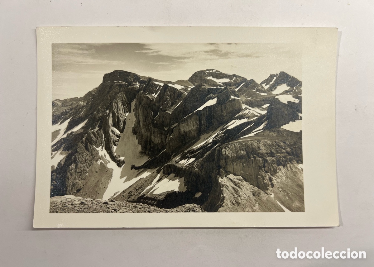Fotografia antica: ZARAGOZA. Monta&ntilde;eros de Arag&oacute;n.. MACIZO MONTE PERDIDO. Felicitaci&oacute;n Navide&ntilde;a (a.1969)
