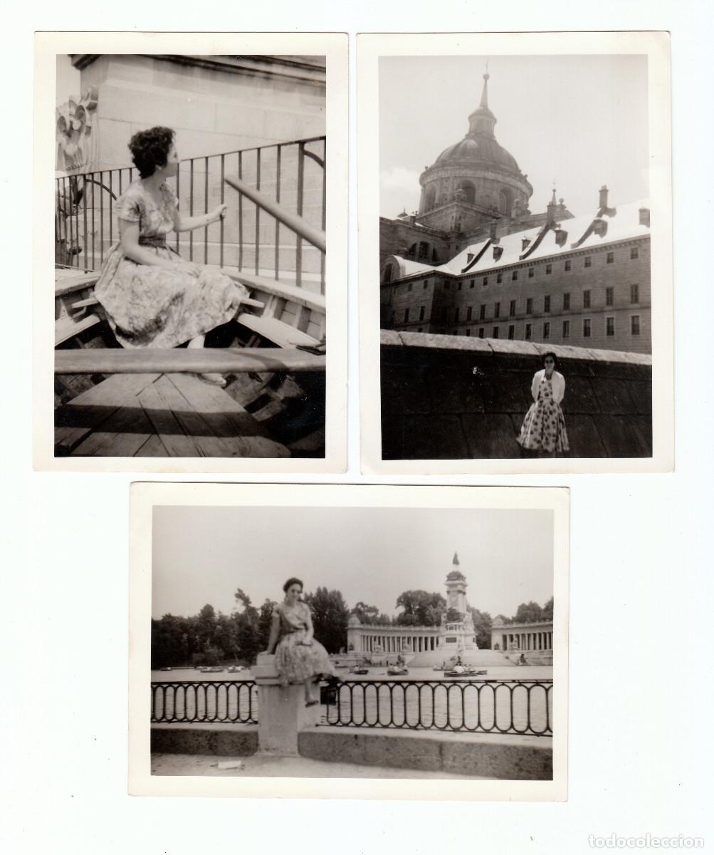 Alte Fotografie: Lote tres fotos. Madrid. A&ntilde;os 50 sv