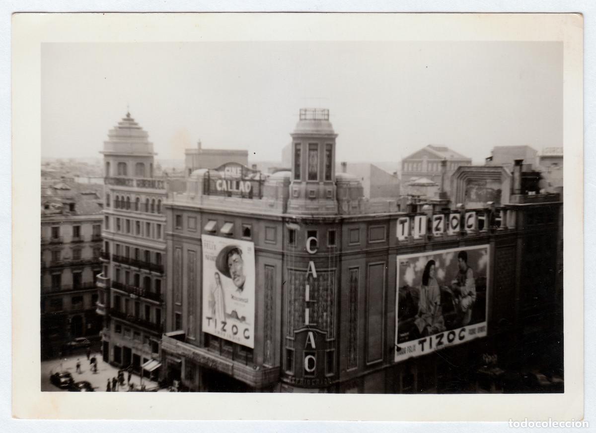 Alte Fotografie: Magn&iacute;fica foto. Cine Callao, Madrid. Estreno pel&iacute;cula Tizoc. A&ntilde;os 50 sv