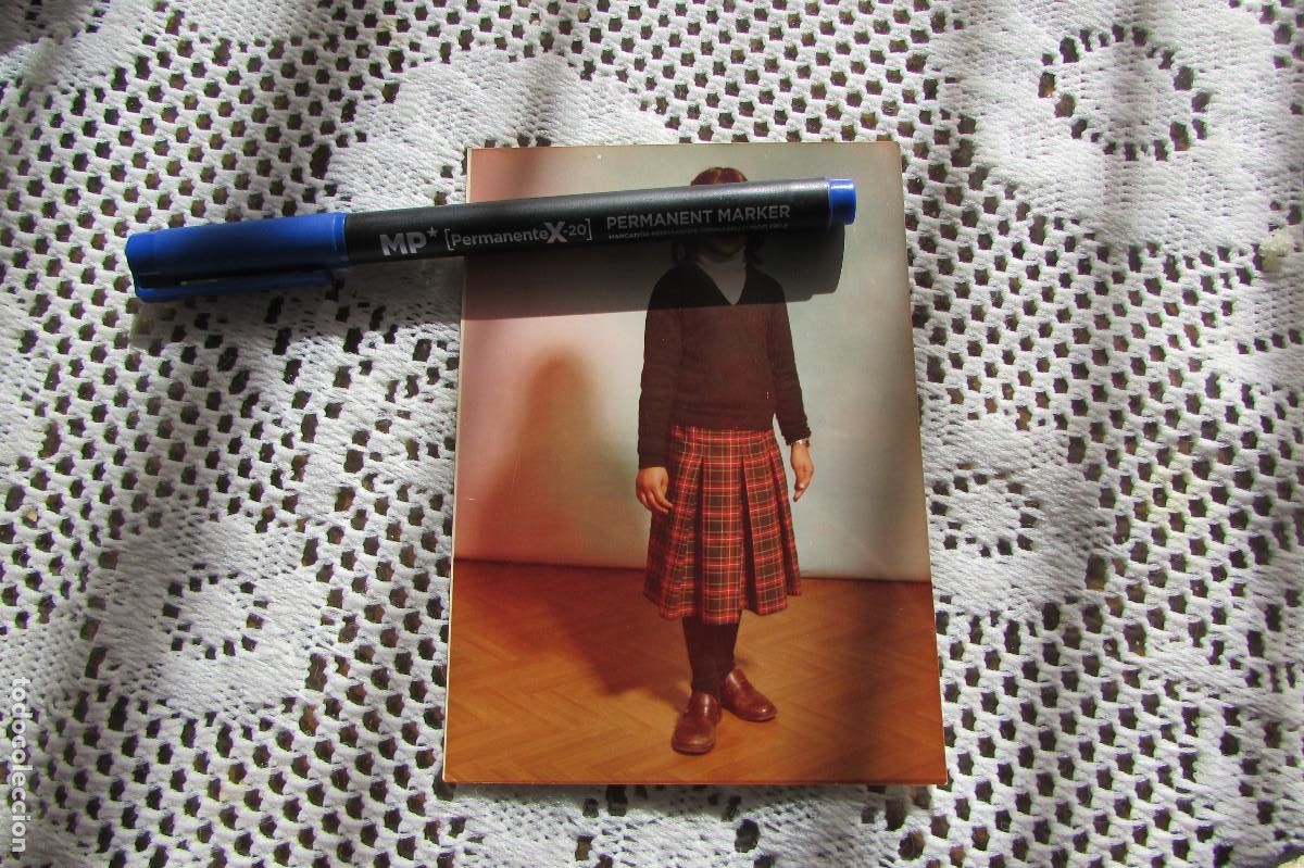 Fotograf&iacute;a antigua: FOTO NI&Ntilde;A COLEGIALA COLOR 1982