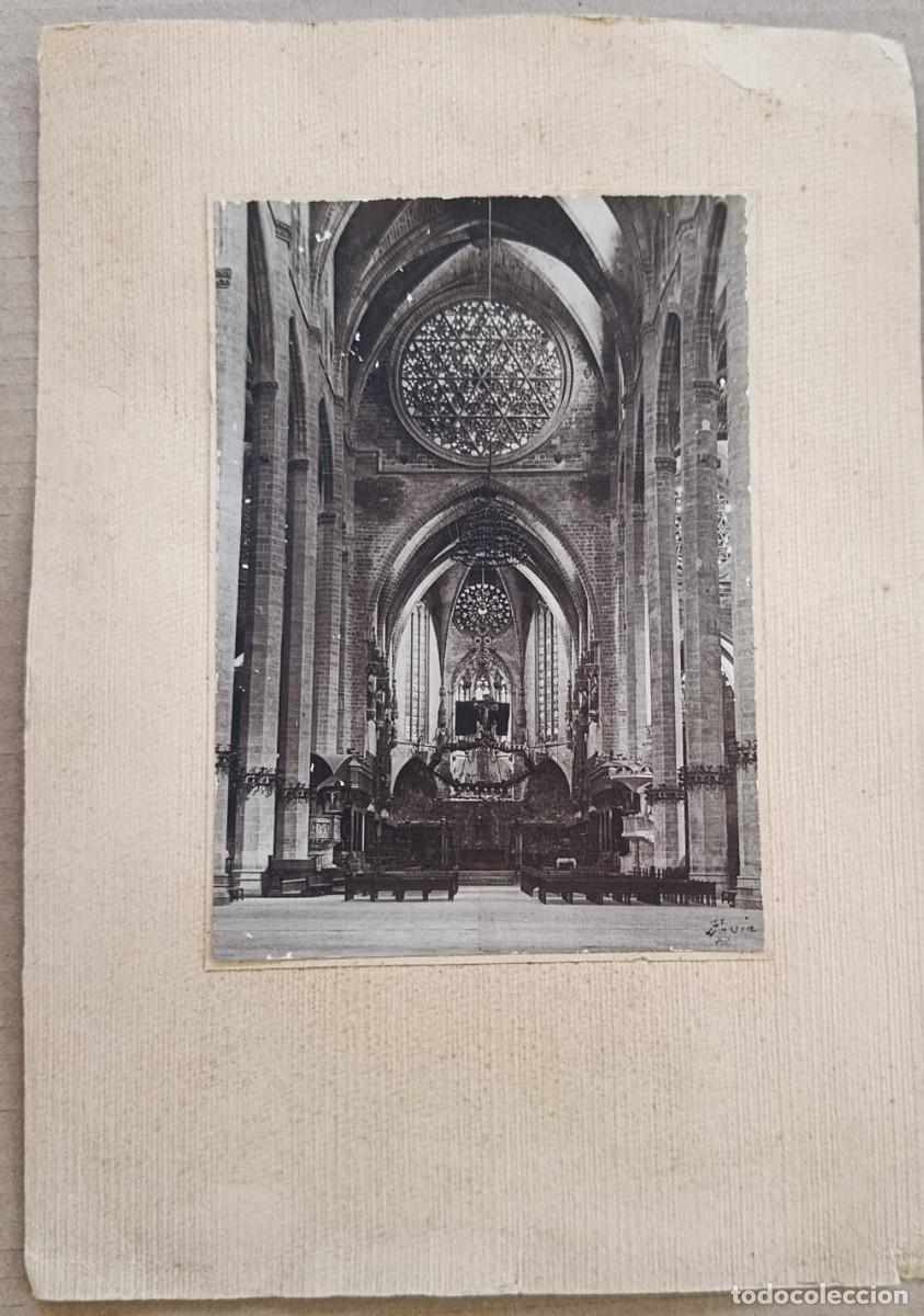 Photographie ancienne: FOTO ORIGINAL. CATEDRAL DE PALMA DE MALLORCA TRAS LA REFORMA DE GAUD&Iacute;. HACIA 1920.