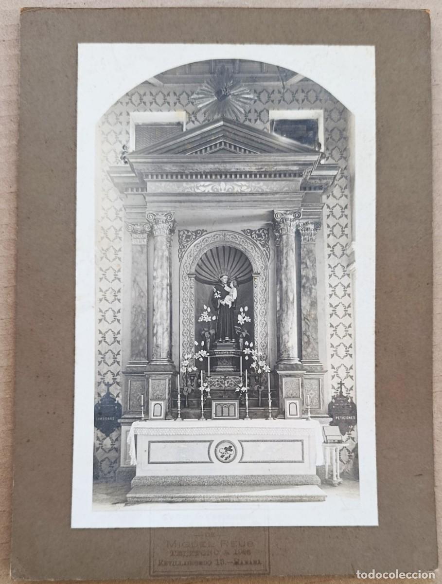 Photographie ancienne: FOTO ORIGINAL. ALTAR CONVENTO PADRES FRANCISCANOS. AGUIAR Y AMARGURA. LA HABANA, CUBA. 1913.