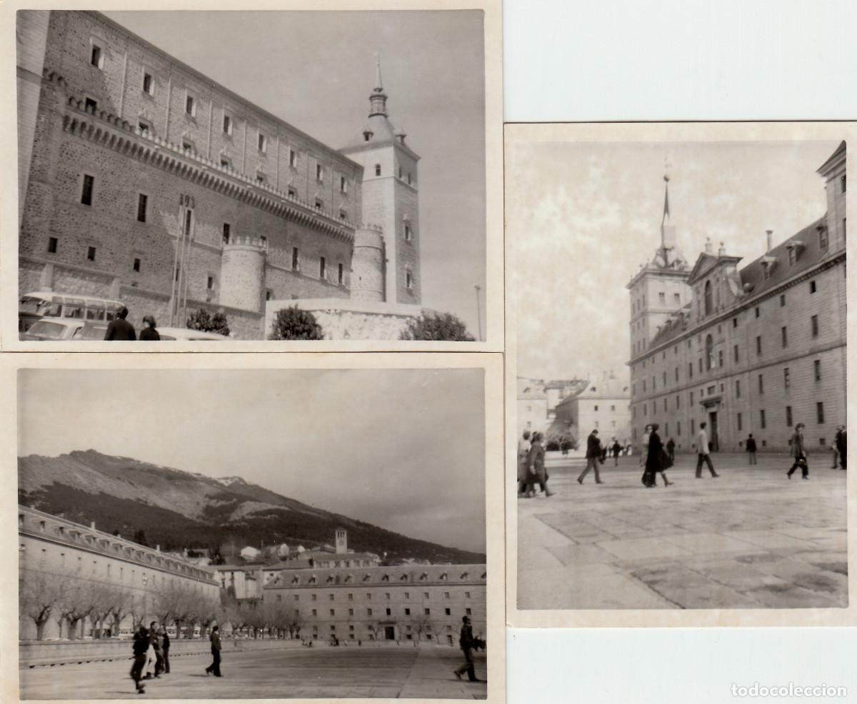 Fotografia antica: Lote 5 fotos. El Escorial, Cruz de Los Ca&iacute;dos. Madrid. A&ntilde;os 60. sv