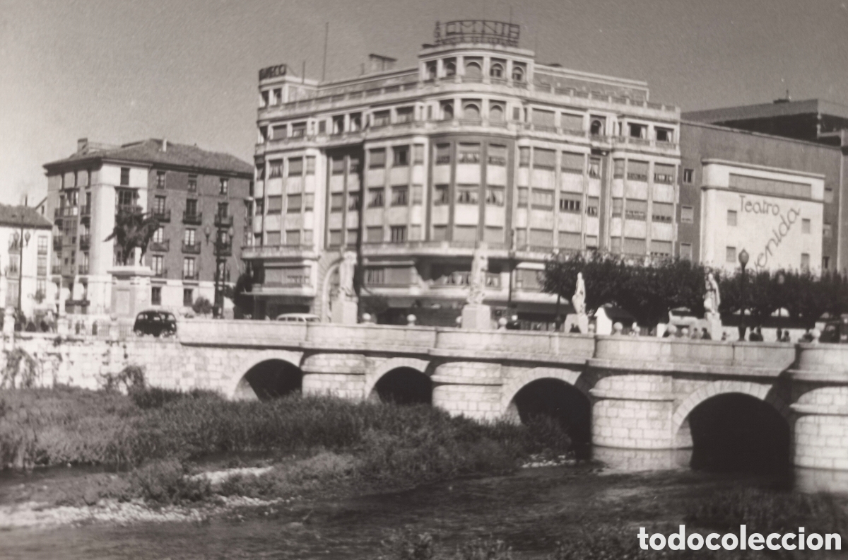 Fotograf&iacute;a antigua: BURGOS PUENTE DEL CID FOTOGRAF&Iacute;A 1955