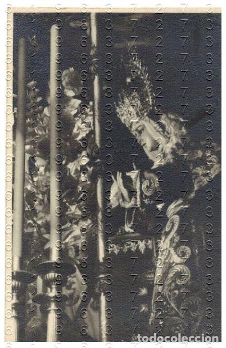 Fotograf&iacute;a antigua: SEVILLA VIRGEN DE LA CARIDAD FOTOGRAFIA MUY ANTIGUA 9X5 1948 M44