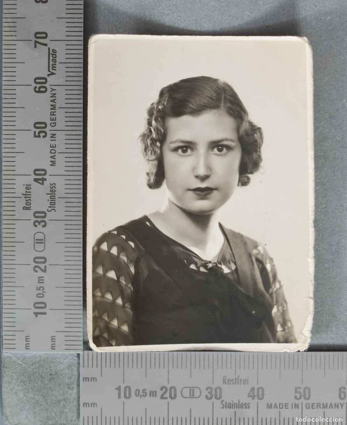 Alte Fotografie: FOTOGRAFIA. Retrato de mujer - Peinado ondas al agua - LUMIERE MONTERA 92. HACIA 1920