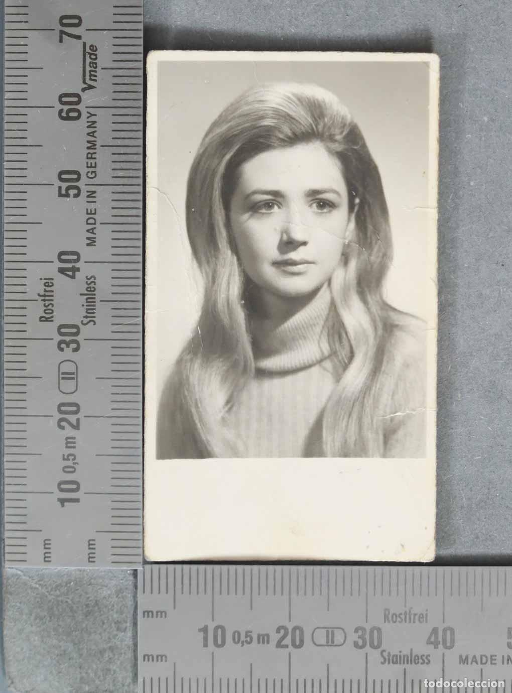 Fotograf&iacute;a antigua: FOTOGRAFIA. Retrato carn&eacute; mujer peinado a&ntilde;os 60 70