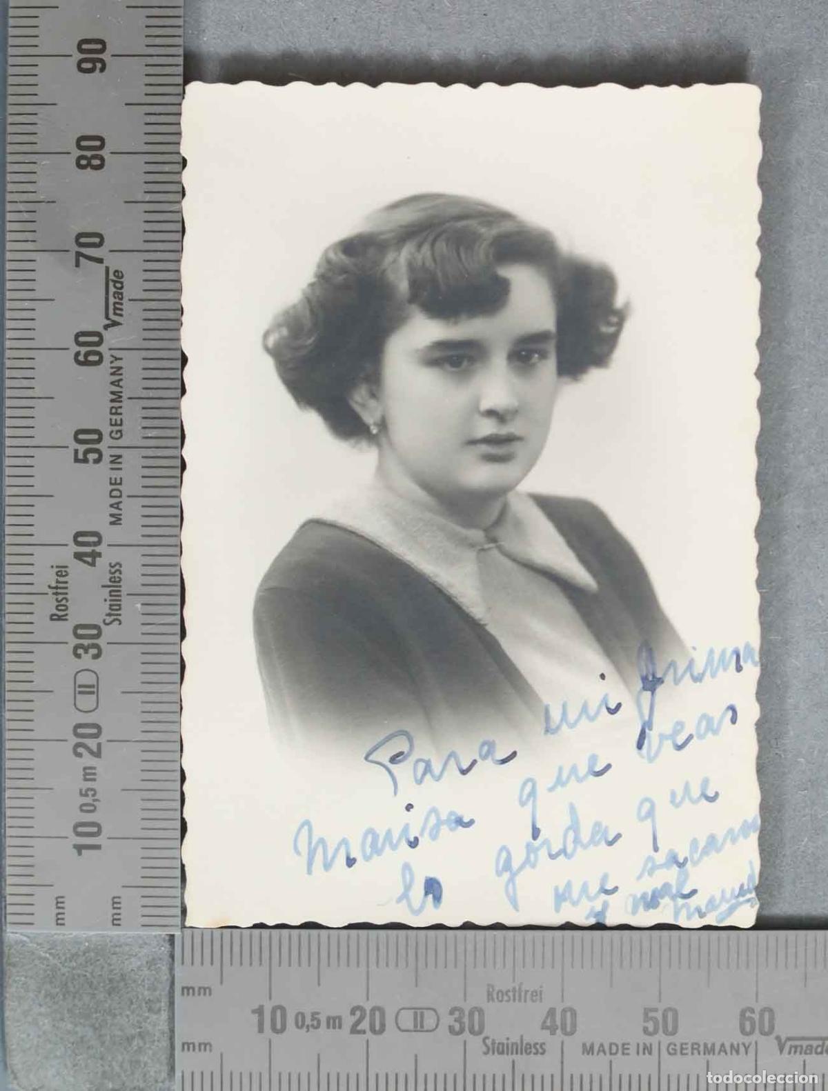 Fotograf&iacute;a antigua: FOTOGRAFIA. RETRATO MUJER JOVEN . HACIA 1950