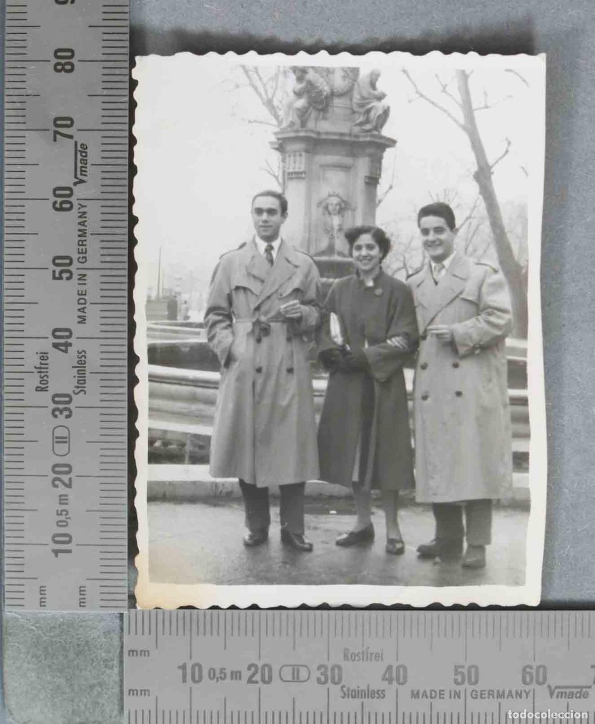 Fotograf&iacute;a antigua: FOTOGRAFIA. FUENTE APOLO PASEO DEL PRADO HACIA 1950
