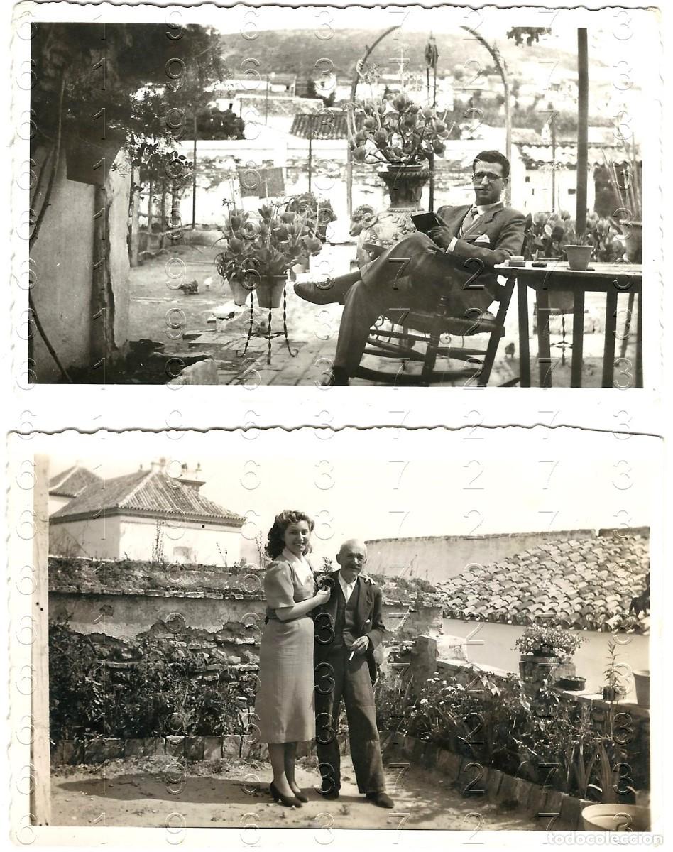 Fotograf&iacute;a antigua: GELVES SEVILLA 1950 2 FOTOGRAFIAS UNICAS MUY ANTIGUAS M43