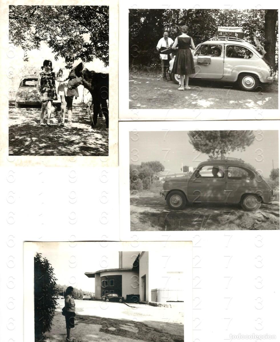 Fotograf&iacute;a antigua: SEVILLA SEAT 600 4 FOTOGRAFIAS UNICAS MUY ANTIGUAS M43