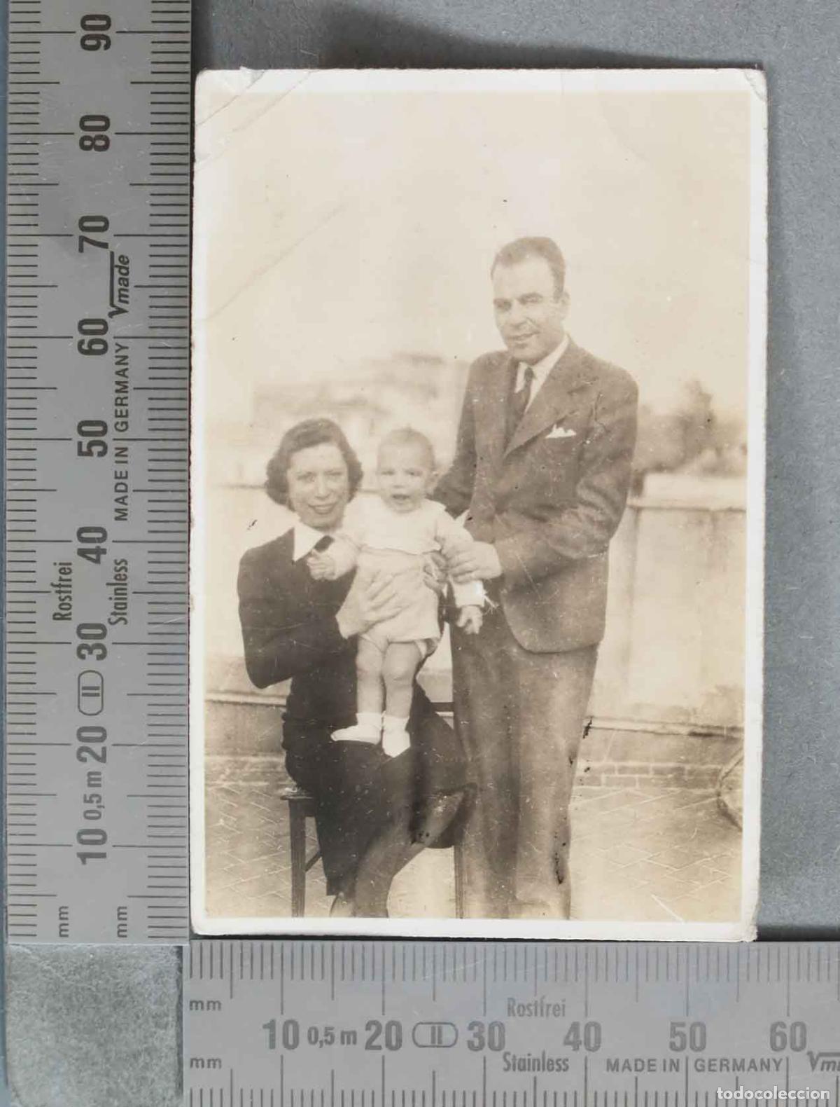 Alte Fotografie: FOTOGRAFIA. Retrato de familia con beb&eacute; HACIA 1930