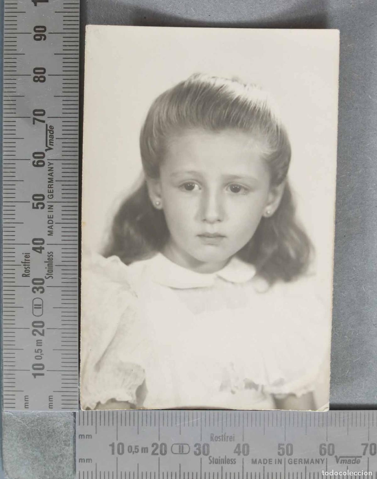 Antique Photography: FOTOGRAFIA. Retrato de ni&ntilde;a con pendientes de perla HACIA 1940