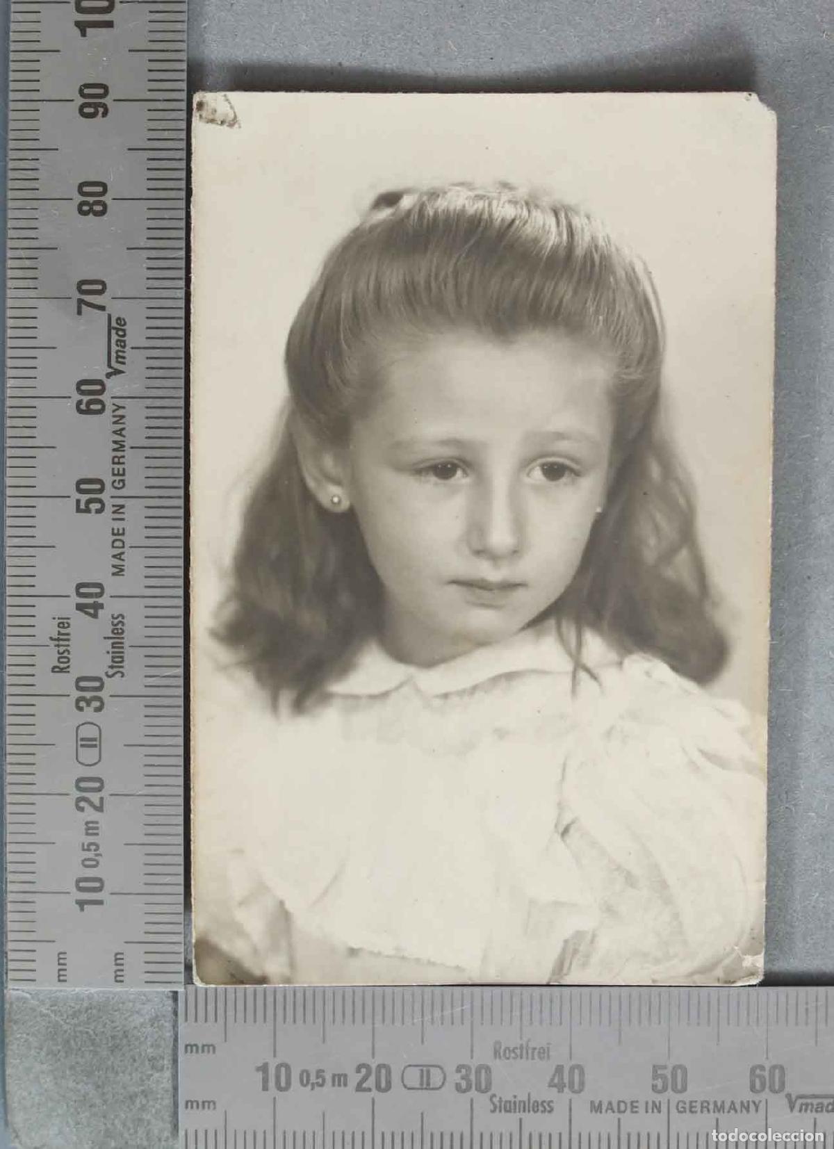 Antique Photography: FOTOGRAFIA. Retrato de ni&ntilde;a con pendientes HACIA 1940