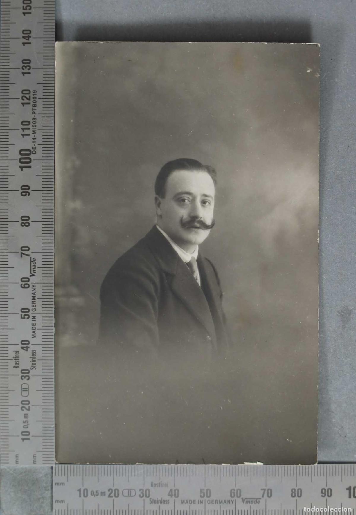 Fotograf&iacute;a antigua: FOTOGRAFIA POSTAL. RETRATO CABALLERO HACIA 1920