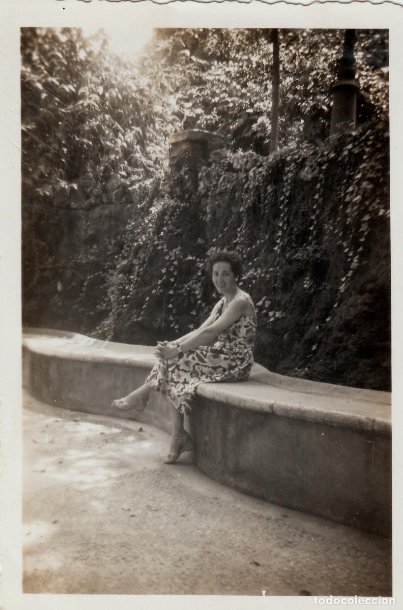 Alte Fotografie: Dama en Mallorca. A&ntilde;os 50-60 sv