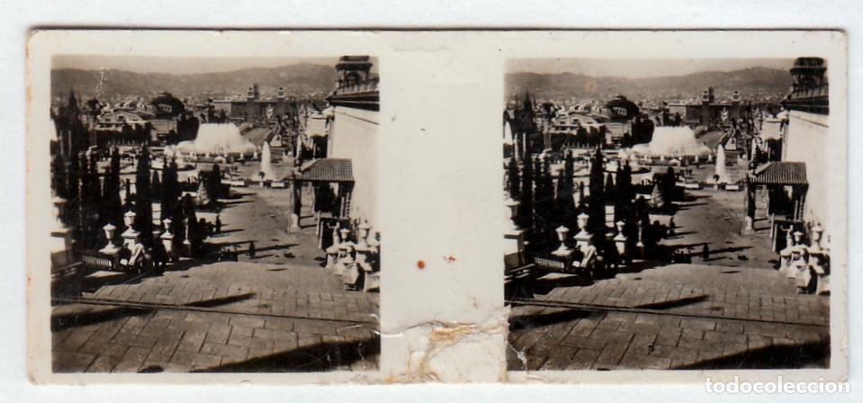 Alte Fotografie: Barcelona, palacio y cascadas Montjuich Fuente M&aacute;gica Serie 9/27 N&ordm; 131 Juguetes Rai Pay&aacute; sv