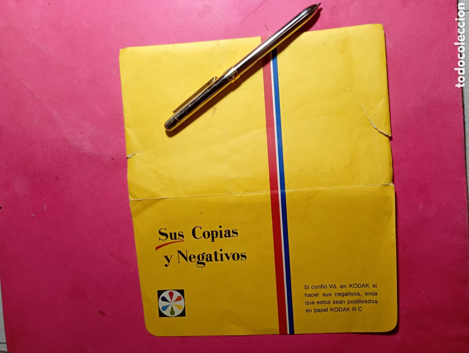 Fotograf&iacute;a antigua: SOBRE PORTA NEGATIVOSY COPIAS - PUBLICIDAD PAPEL KPDAK RC