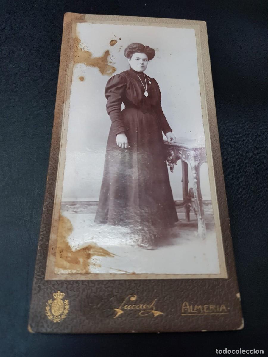 Alte Fotografie: ANTIGUA FOTO DE ALMERIA-CENTRO ARTISTICO-VICTORIANO LUCAS-PASEO DEL PRINCIPE,43