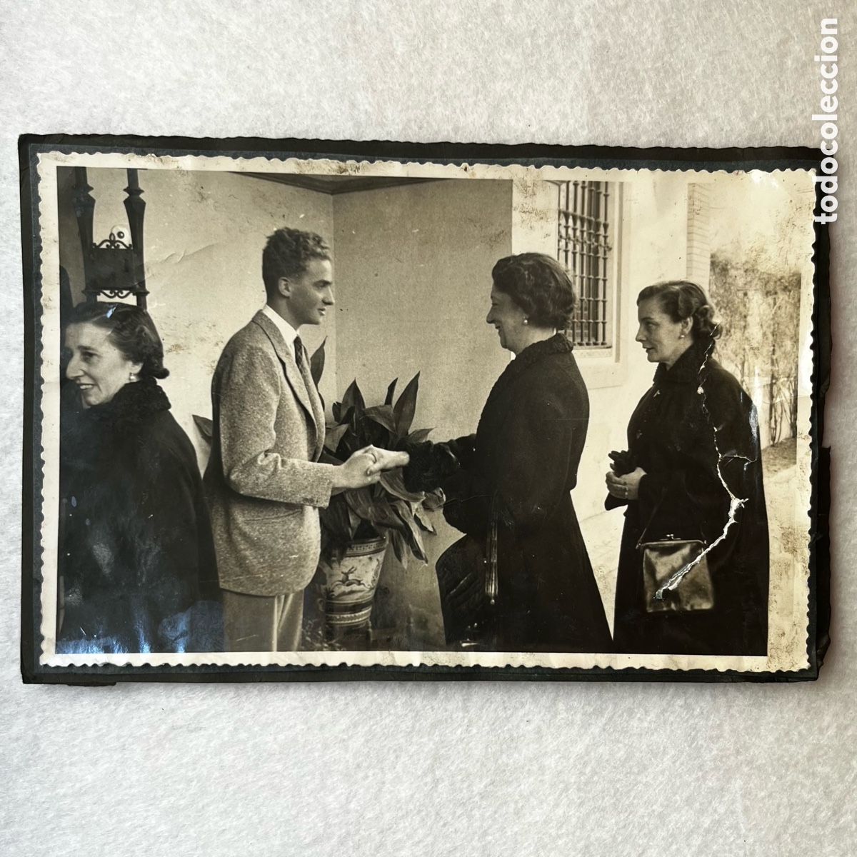 Fotograf&iacute;a antigua: FOTOGRAF&Iacute;A REY JUAN CARLOS Y CARMEN POLO - FRANCO / CASA REAL