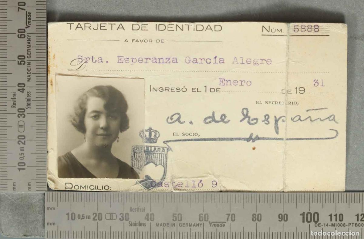 Photographie ancienne: FOTOGRAFIA. CARNET SOCIA. PE&Ntilde;ALARA. CLUB ALPINISMO. MUJER. 1931