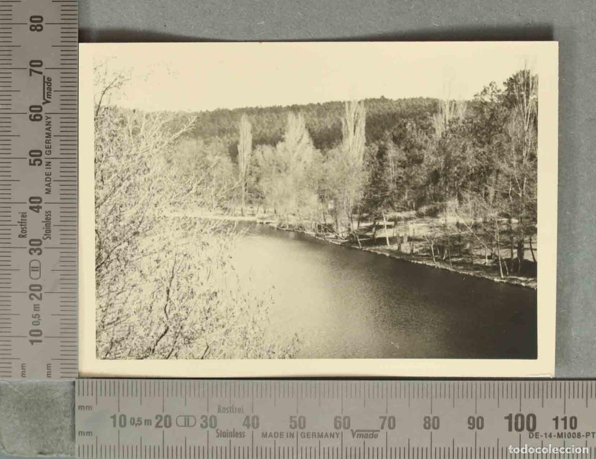Fotografia antica: FOTOGRAFIA. R&iacute;o entre &aacute;rboles y colina boscosa